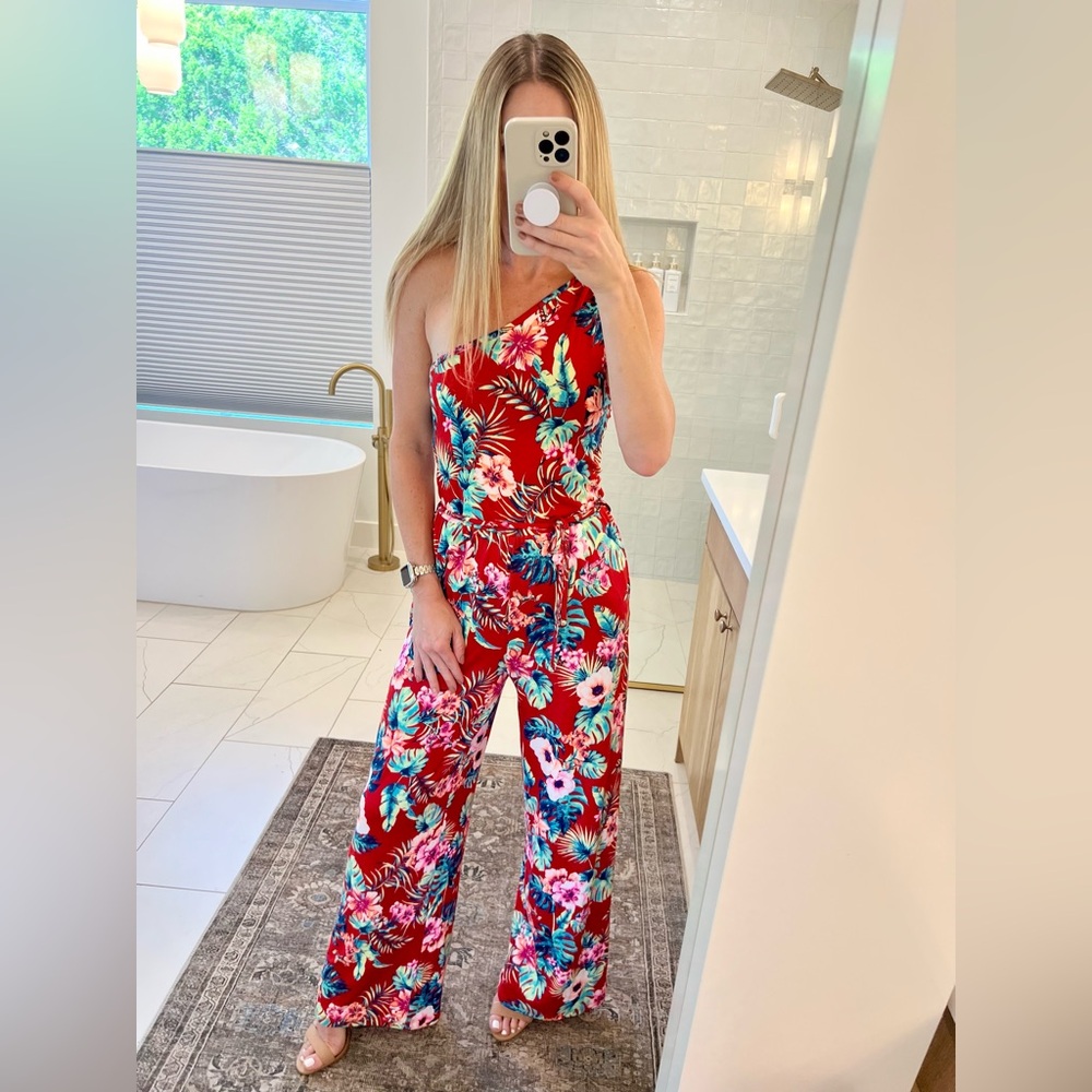 Tropical Printed Jumpsuit